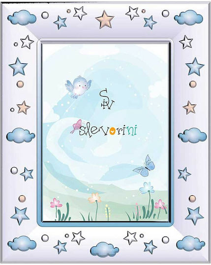 Kids' Silver Film Photo Frame 925 Boy Photo Size 13 Cm X 18 Cm Slevori 940awm-13x18-b