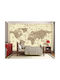Wallpapere Pentru Copii Hârtie Hărți Cu Punzi Embosat 150x270cm