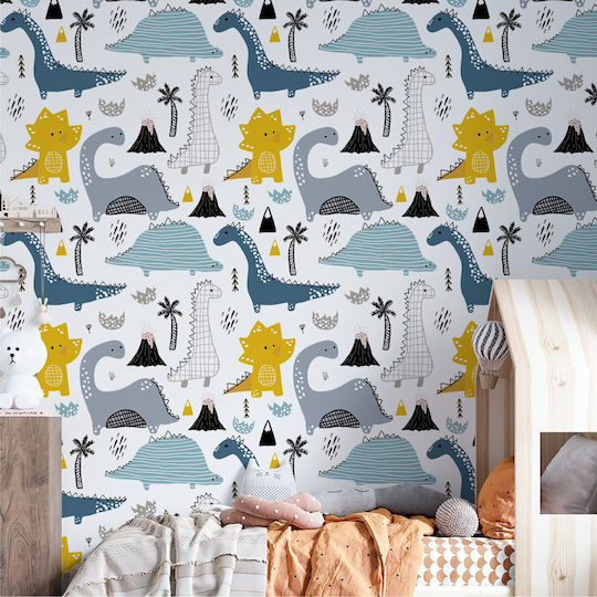 Wallpapere pentru copii Anaglyfi Tapetă Părea Dinosauri