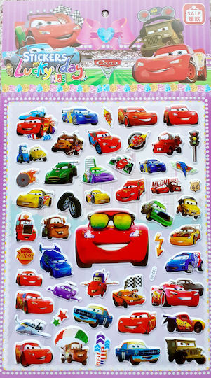 Autocolant pentru Perete 3D Spumă Temă Mașini 49 Bucăți Oem Tta-cars Tta-cars