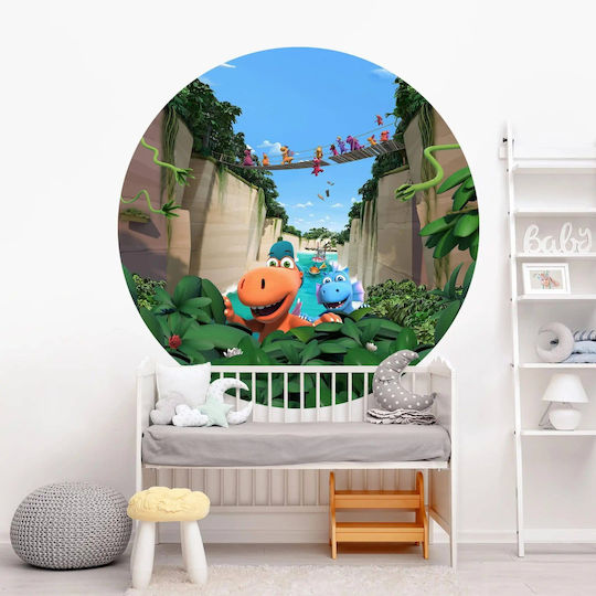 Wandsticker Kleine Dinosaurier 100x100cm