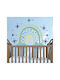 Wandsticker Einhorn Regenbogen 60x50cm