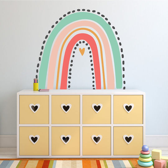 Kinder Wandsticker Bunter Regenbogen 100x90cm