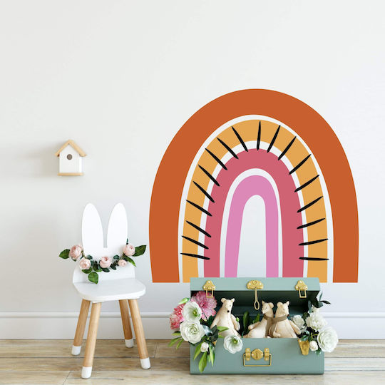 Cactus Rainbow Wall Sticker 100x90cm