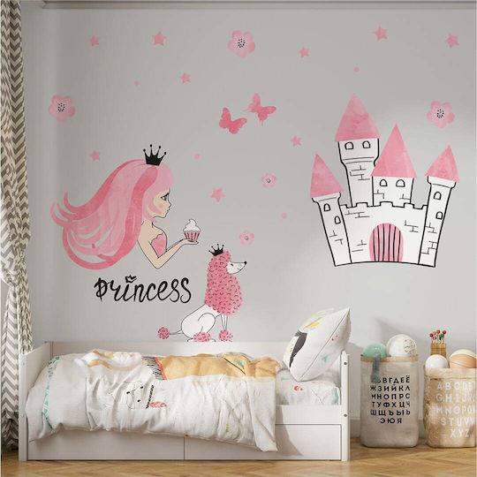 Kinder Wandsticker Schloss Prinzessinnen