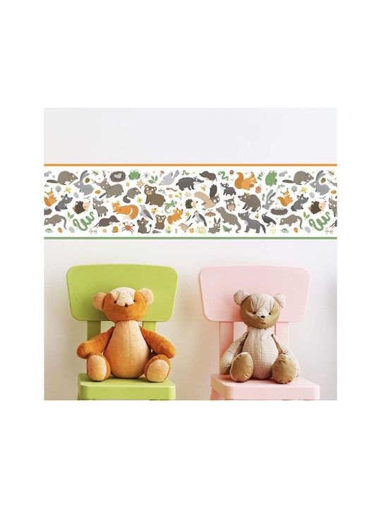 Caravelshop Детска стикерна за стена Стена Граница 125x20бр