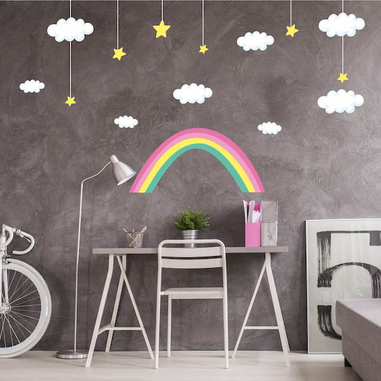 Kinder Wandsticker Regenbogen 130x82cm