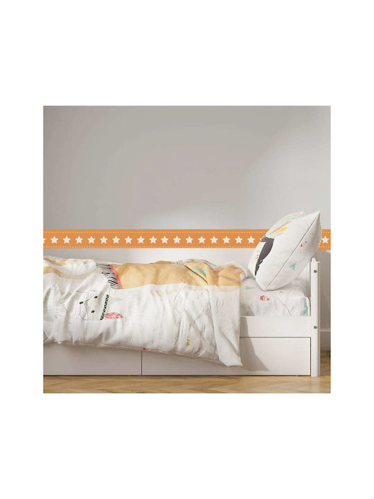Caravelshop Детска стикерна за стена Стена Граница 125x15бр