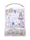 Handmade Wooden Kids Wall Hanger Alice in Wonderland Blue