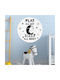 Кръгло Детско Табло Pvc Play All Day Sleep All Night 30x30cm