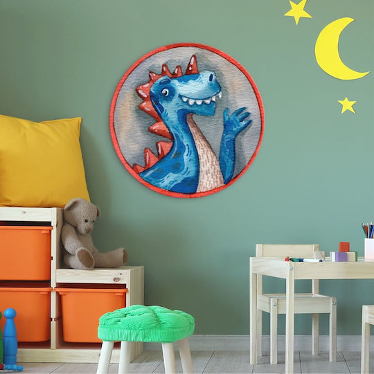 Кръгло Панел Pvc Динозавър 60x60см