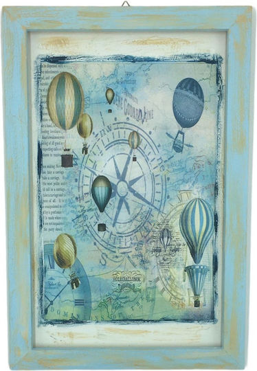 Handmade Wooden Framed Hot Air Balloon