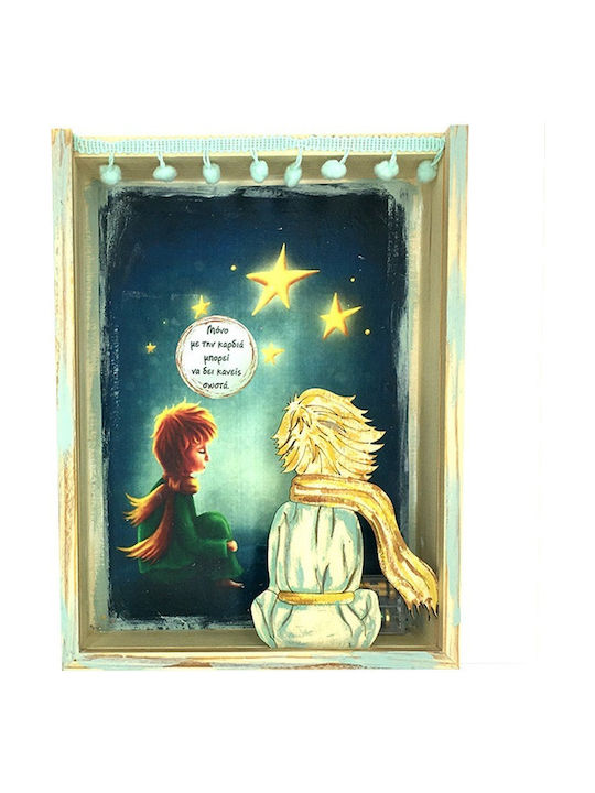 LiebeQueen Kids Framed Wall Painting with Lighting