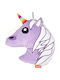 Kinder Wurfkissen Foto-Rahmen Kissen Emoji Einhorn 30x30cm