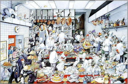 Küchenposter Chef Klein 30x44 5cm Louis Tellier C379397