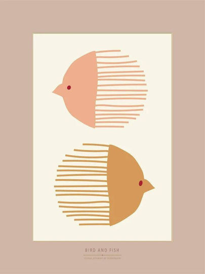 Vissevasse Poster 30x40cm Bird Fish