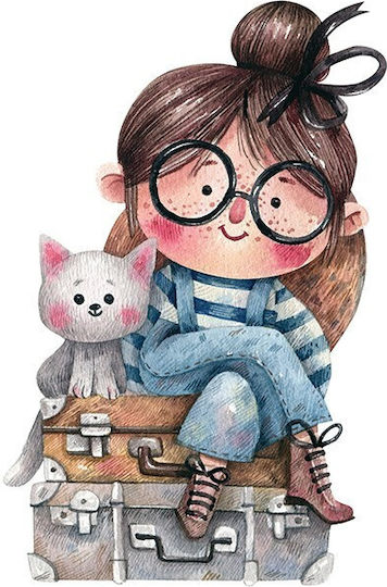 Girls Poster Glasses Paper 40x40cm