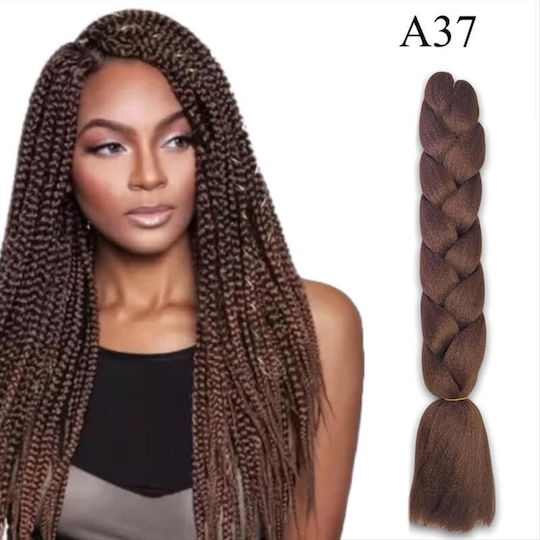 Extension with Natural Hair in Chestnut Color 125cm Hair
