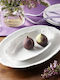 Cmielow Serving Platter Oval made of Porcelain White 33x33cm