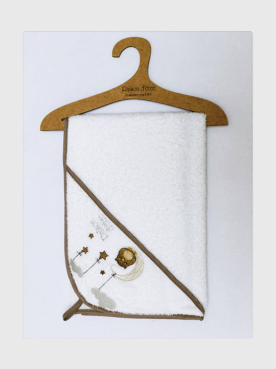 Raison D' Etre Hooded Baby Bath Towel Dreamy Ow...