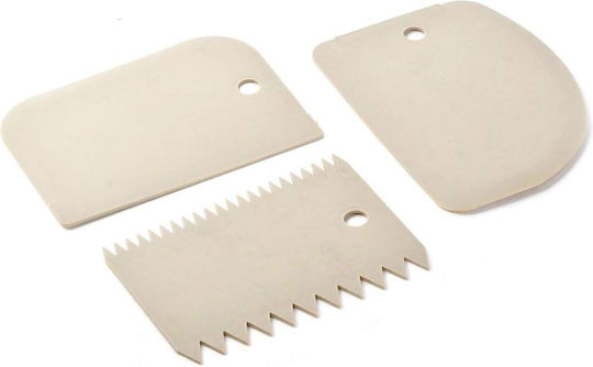 Forhome 922234 Pastry Scraper Set 7.5x11.5cm 3 Pieces Cookman Home
