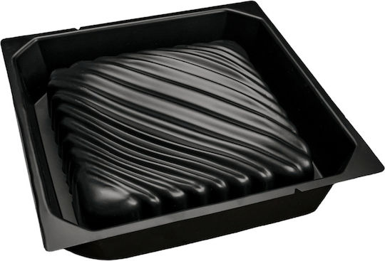 Plastic Cake Tarter Rigid One-Time Use 18x18x3.5cm 10 Pieces