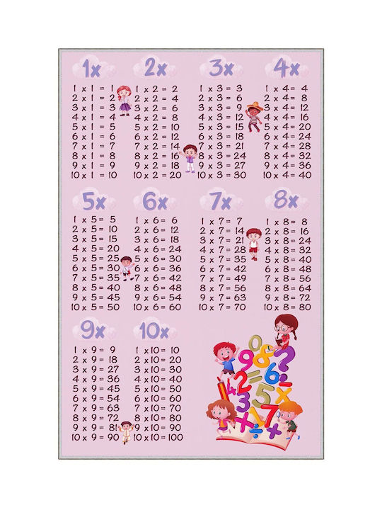 Conceptum Hypnose Kinder Teppich Rosa 50x80cm