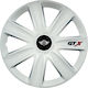 Set Capace de Roți Auto 4 Bucăți 15" Albe