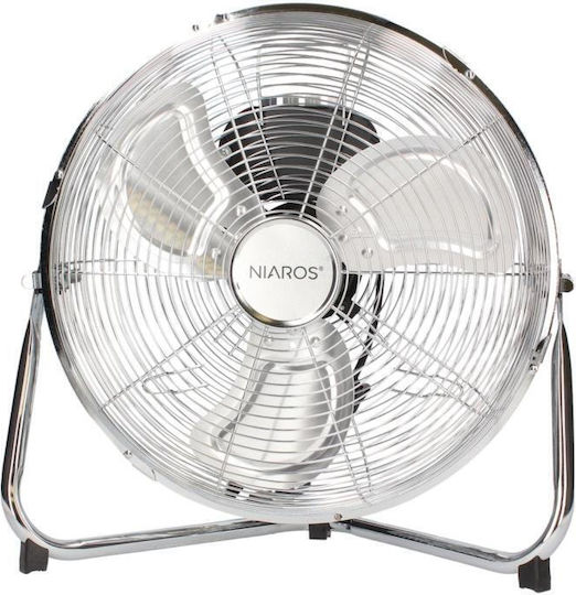 Niaros Gumba Floor Fan 70W Diameter 40cm Silver
