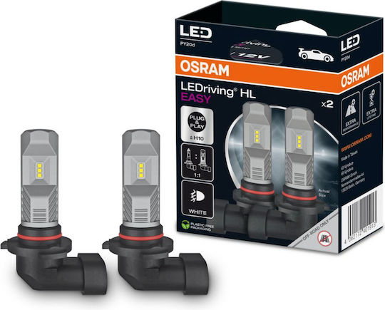 Osram Λάμπες Αυτοκινήτου Hl Easy H10 LED 6000K Ψυχρό Λευκό 12V 8.2W 2τμχ