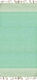 Pestemal Beach Towel Green with Fringes 90x180cm.