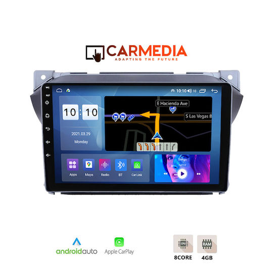 Carmedia Car Audio System for Suzuki Alto Nissan Pixo 2009 (Bluetooth/USB/WiFi/GPS/Apple-Carplay/Android-Auto) with Touch Screen 9"