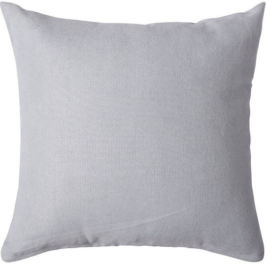 Silk Fashion Decorative Pillow Case A802 From 100% Cotton Light Gray 45x45cm