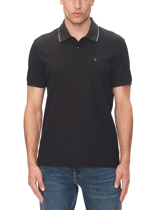 Calvin Klein Polo T-Shirt Schwarz Calvin Klein Polo T-Shirt Schwarz