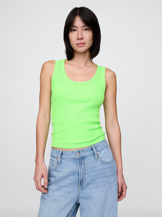 GAP Damen Ärmellos Pullover Baumwolle Neon Lime Green 741819012