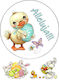Cake Topper Huhn Kaninchen Ostern Alleluia Ostern Muster 2.20