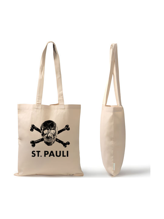 Cotton Canvas Shopping Bag 100% Pegasus Company St.pauli Print