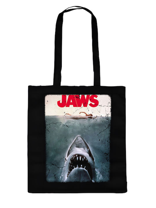 Sacosa De Cumparaturi Din Bumbac 100% De La Pegasus Cu Imprimeu Jaws