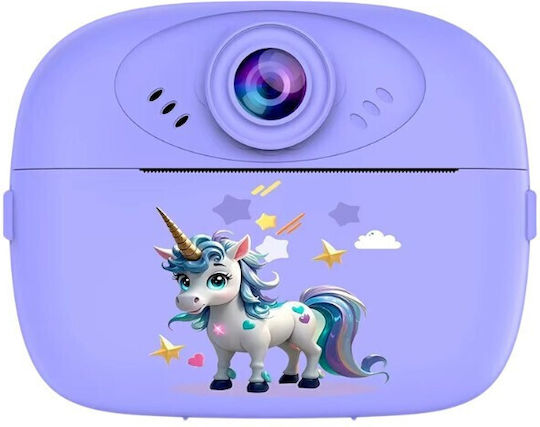 AM300 Children's Camera 20MP Full HD (1080p) with Thermal Printing Optical Zoom 8x Purple