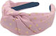 Headband Turban Small Polka Dot & Knot Pink