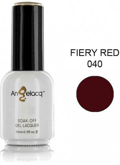 Angelacq Gel Nail Polish 039 Fiery Red 15ml An-039