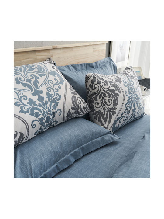 Charalambidis Textiles Pillowcase Set Blue 52x72cm.