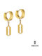 Fashion Jewelry Earrings made of Steel Gold Plated