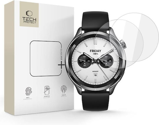 Tech-Protect Glass Fit+ Tempered Glass για το Xiaomi Watch S4 47mm 2τμχ