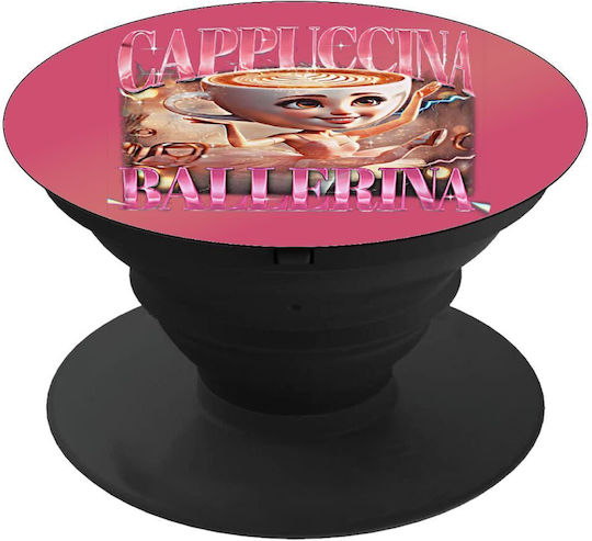 Ballerina Capuchina Funk Phone Holders Stand Μαύρο Βάση Στήριξης Κινητού Στο Χέρι