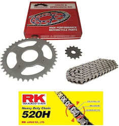 Premium Kit lanț și pinion pentru Honda AX-1