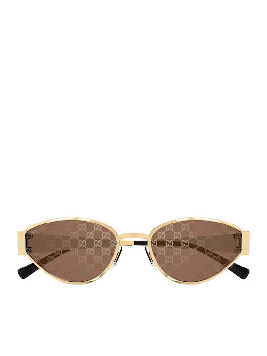 Gucci Women's Sunglasses with Gold Metal Frame GG1853S 003