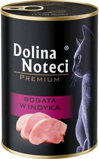 Dolina Noteci Premium Υγρή Τροφή για Ενήλικες Γάτες με Γαλοπούλα χωρίς Σιτηρά 400gr