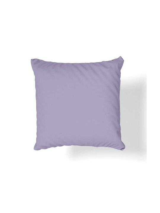 Oritex Dekorativer Kissenbezug aus 100% Baumwolle Light Violet 40x40cm.