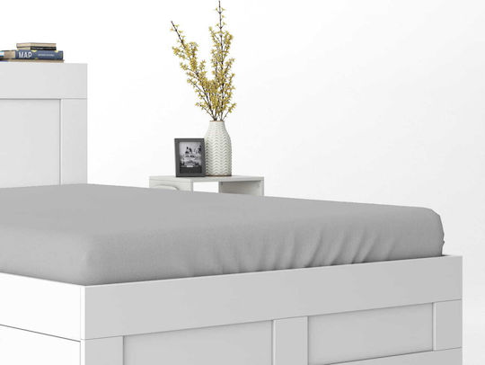 Detexpol Σεντόνι King Size με Λάστιχο 220x200εκ. Light Gray